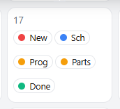 Calendar Days Colors